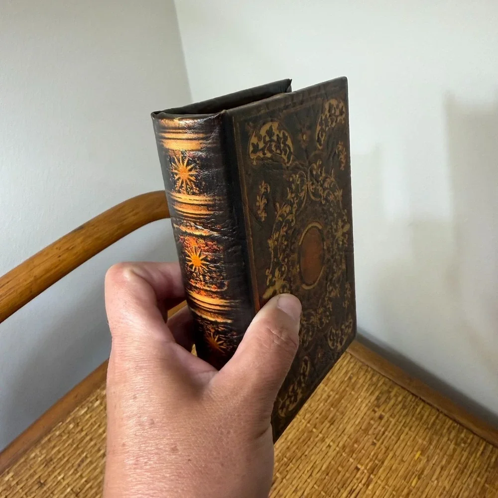 Hidden Storage Book Secret Stash Safe Box Library Core Grandmillennial Old World